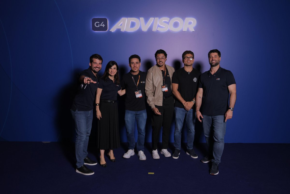 Douglas e Gabriel com Talis, Nardon, Alfredo e Misa G4 Advisor
